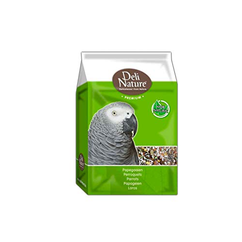 Deli Nature Premium PAPAGEIEN-Futter 3 kg mit Obst Saaten Getreide von Deli Nature