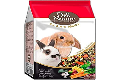 Deli Nature 15 – 029502 5 Stars Menü für Zwergkaninchen – 750 gr von Deli Nature