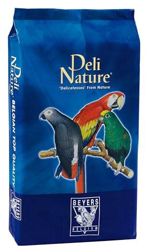 Deli Nature Papageienfutter, Papagei, Alle Altersgruppen, Vögel, unisex, Vogelfutter in Tüte, Papageienfutter, 15 kg von Deli Nature