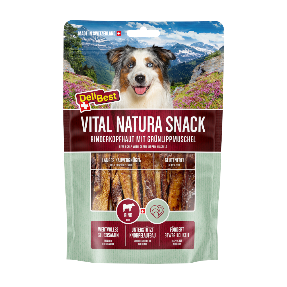 DeliBest Vital Natura Snack Grünlipp Meermuschel - Sparpaket: 2 x 200 g von DeliBest