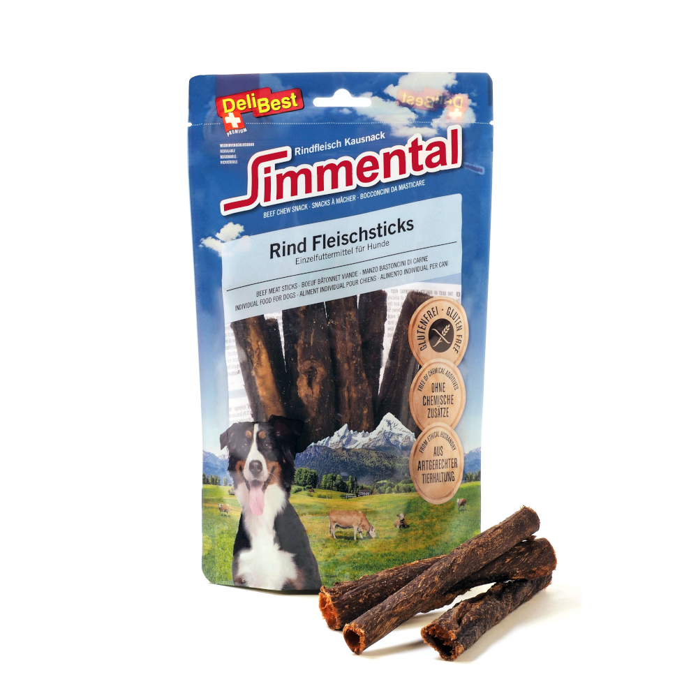 Delibest Simmental Rind Fleischsticks - Sparpaket: 2 x 150 g von DeliBest