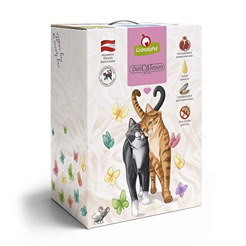 GranataPet DeliCatessen Wild & Huhn Adult, Trockenfutter für Katzen, schmackhaftes Katzenfutter, Alleinfuttermittel ohne Getreide & ohne Zuckerzusätze, 9 kg von GranataPet