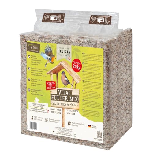 DELICIA® Vital Futter-Mix 20 kg Vogelfutter Wintervogelfutter Ganzjahresfutter von Delicia