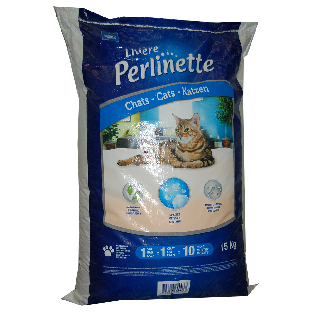 Perlinette Irrégulière Katzenstreu - 15 kg von Demavic