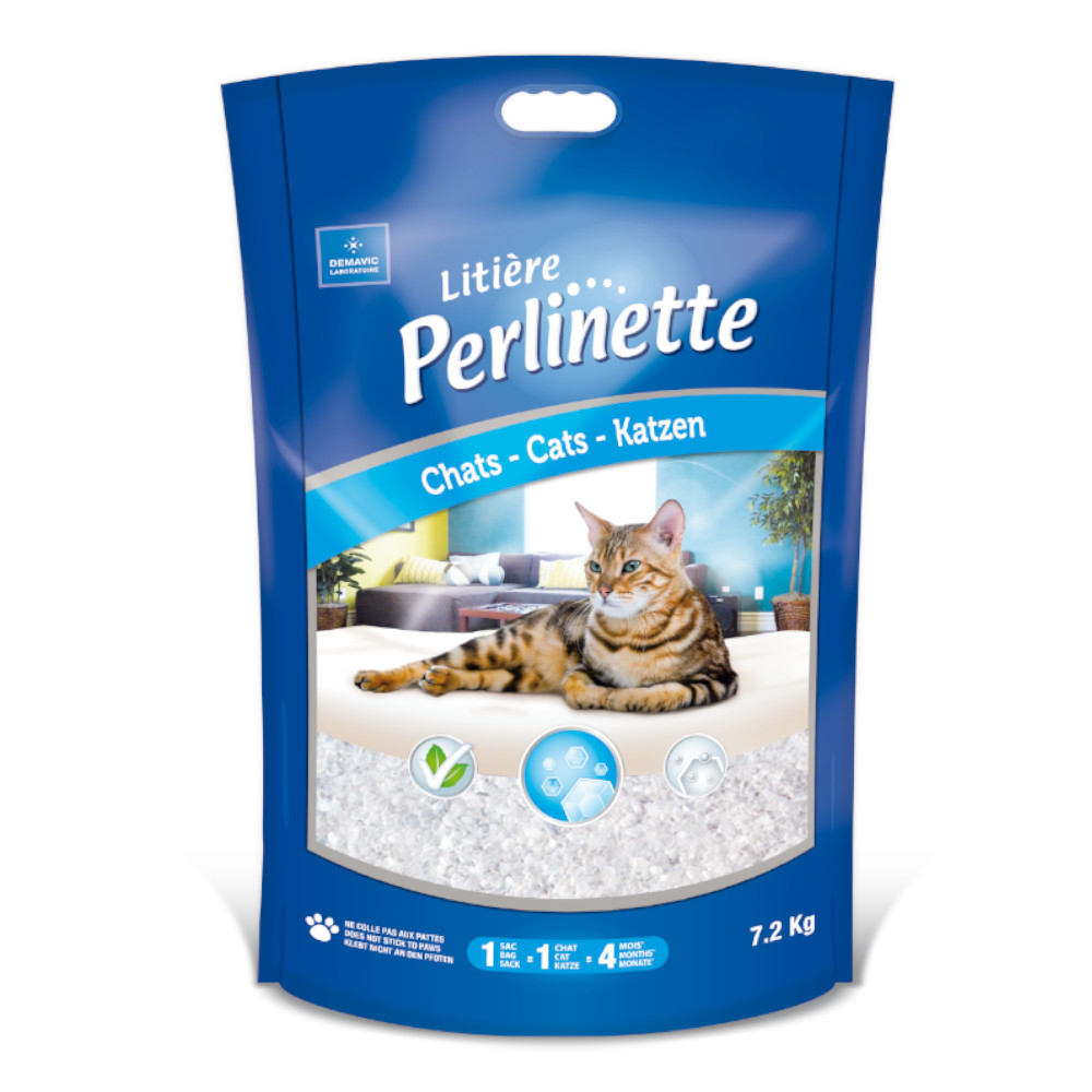 Perlinette Irrégulière Katzenstreu - 15 kg von Demavic