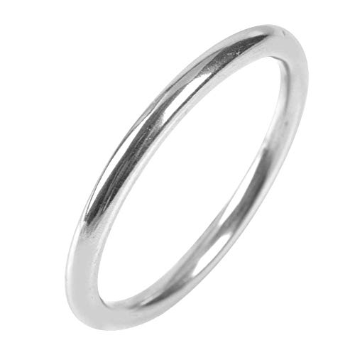 Demeras Geschweißter O-Ring Edelstahlboot Marine Geschweißter Ring Polierter Kreis für Yoga-Ringe Haustiere Tauchen Klettern(6 * 45 mm) von Demeras