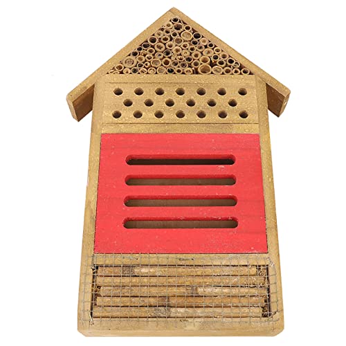 Demeras Natürlicher Shelter Box, Bienenhotel Safe ungiftiges Insektenhotel Bug Hotel für Nester von Demeras