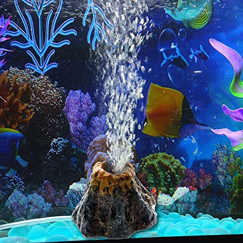 demiawaking Form des Vulcano Stein A Luftblasen Dekoration Aquarium Ornament des der von Fisch Tank und Pumpe von Sauerstoff von Demiawaking