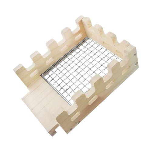 Demsyeq Hasenhütte, Käfig-Unterschlupf, Nest, Aktivität, dekorativer Holzlebensraum für Hamster, Schlafen, Ausruhen, Spielen, Chinchilla, Verstecken Demsyeq Hasenhütte, Käfig-Unterschlupf, Nest, Aktivität, dekorativer Holzlebensraum für Hamster, Schlafen, Ausruhen, Spielen, Chinchilla, Verstecken von Demsyeq