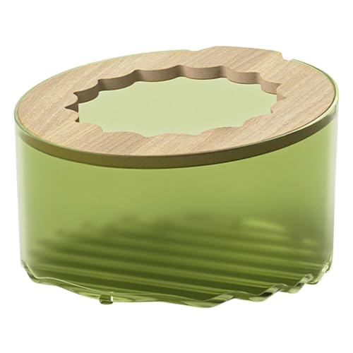 Demsyeq Sandbad für Hamster,Hamster-Sandbad-Box,Katzentoilette für Kleintiere - Sandbad-Reinigungskäfig, Terrarium-Lebensraum-, Hamster-Box, mit Deckel für Zwerghamster von Demsyeq