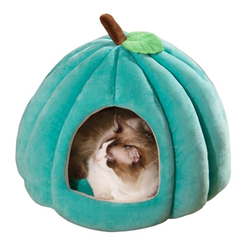 Katzenhöhle Bett Katzenhöhle Haustierzelt Höhle Bett für Hunde Haustier Höhle Bett Halloween Katzenhaus Kristall Samt + PP Baumwolle umschlossen Thermo Haustier Haus Haustier Schlafbett von Demsyeq