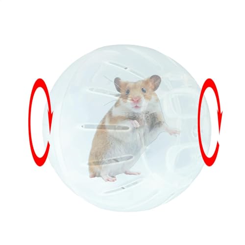 Laufball für Hamster, 10 cm, Hamster, Laufrad, ABS, Laufrad für Hamster, kleine Haustiere, niedliches Trainingsgerät für den Innenbereich von Demsyeq