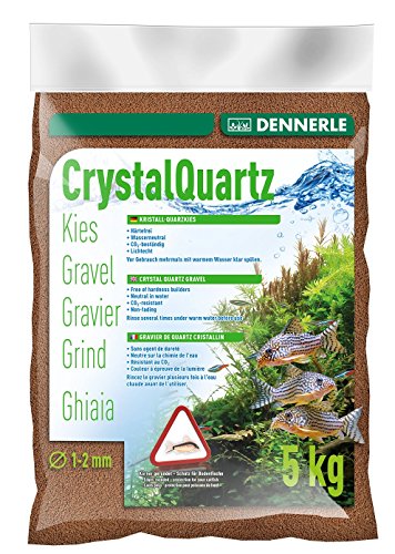 Dennerle Aquarienkies Rehbraun 5 kg - Bodengrund für Aquarien - Körnung 1-2 mm von Dennerle