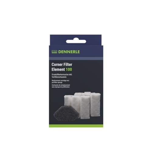 Dennerle 5662 Corner Filter Element 100 - Ersatzkartusche für Eckfilter XXL, 2er Pack - 2X Filterelement inkl. 1 Filterschwamm Dennerle 5662 Corner Filter Element 100 - Ersatzkartusche für Eckfilter XXL, 2er Pack - 2X Filterelement inkl. 1 Filterschwamm von Dennerle