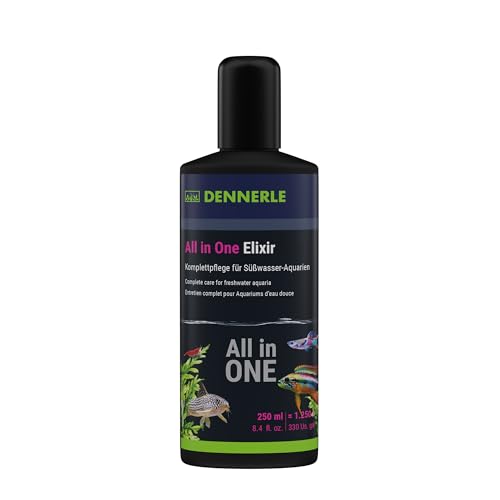 Dennerle All in One Elixir, 250 ml - Komplettpflege für Fische, Garnelen, Pflanze, Filter und Wasser von Dennerle