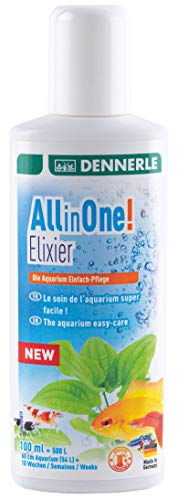 Dennerle All in One Elixir, 100 ml - Komplettpflege für Fische, Garnelen, Pflanze, Filter und Wasser von Dennerle