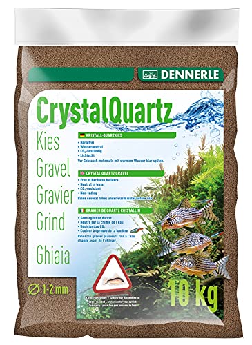 Dennerle Aquarienkies Dunkelbraun 10 kg - Bodengrund für Aquarien - Körnung 1-2 mm von Dennerle