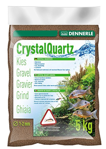 Dennerle Aquarienkies Dunkelbraun 5 kg - Bodengrund für Aquarien - Körnung 1-2 mm von Dennerle