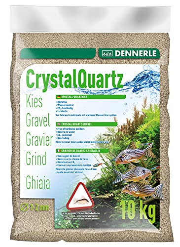 Dennerle Aquarienkies Naturweiß 10 kg - Bodengrund für Aquarien - Körnung 1-2 mm von Dennerle