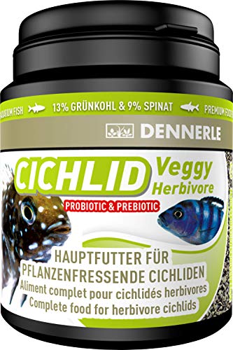 Dennerle Cichlid Veggy 200 ml - Fischfutter für pflanzenfressende Cichliden von Dennerle