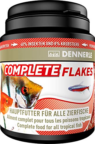 Dennerle Complete Flakes 200 ml - Hauptfutter für alle Zierfische in Flakes-Form von Dennerle