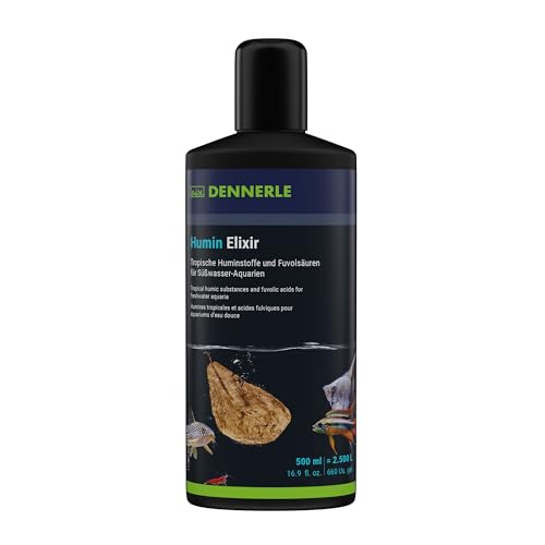 Dennerle Humin Elixir, 500 ml - Tropische Huminstoffe und Fulvosäuren, fördert die Gesundheit der Aquarienbewohner von Dennerle