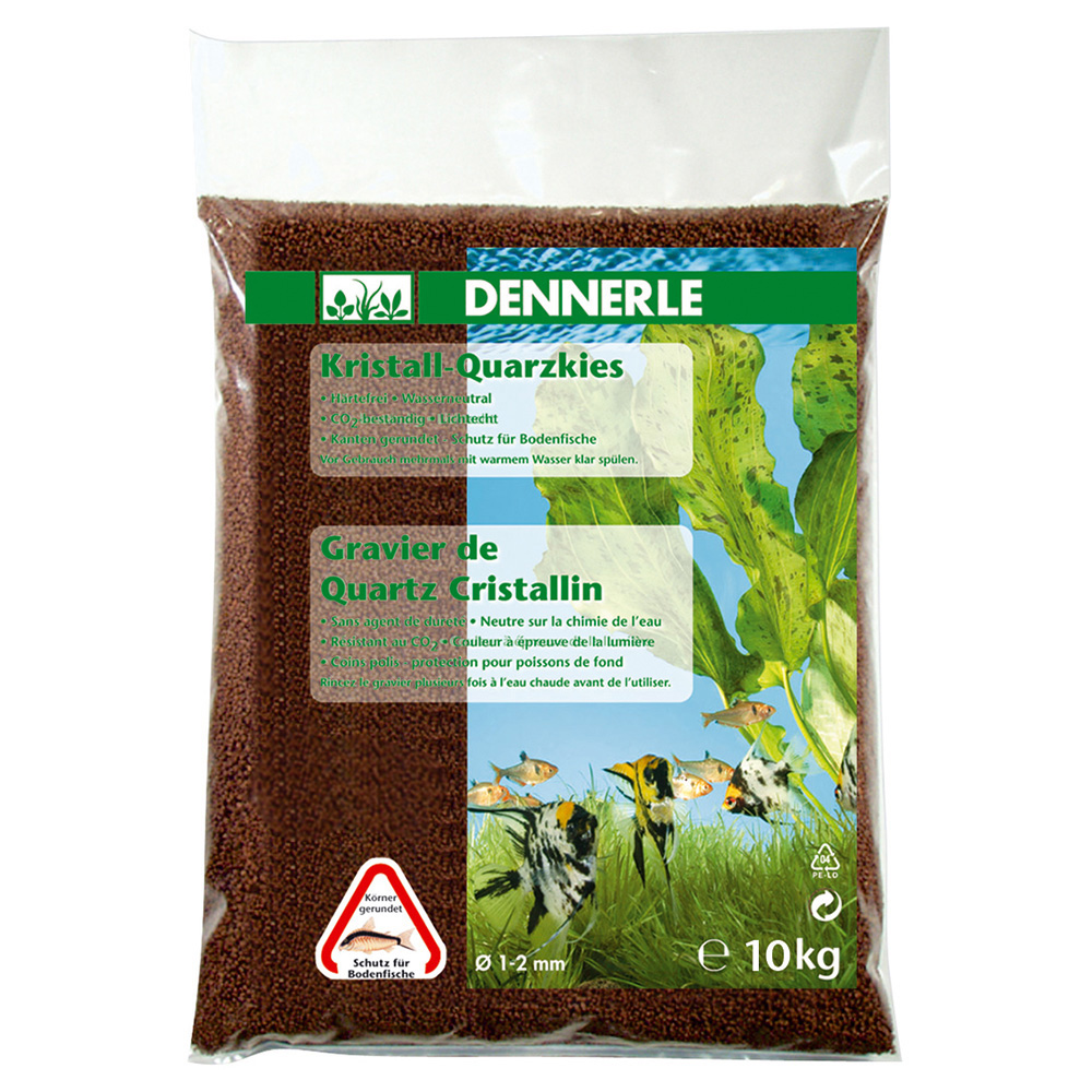 Dennerle Kristall-Quarzkies 1-2 mm (10 kg) - rehbraun von Dennerle