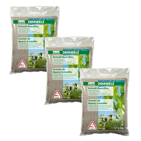 Dennerle Kristall Quarzkies Naturweiß 3x10kg SPARANGEBOT von Dennerle