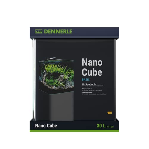 Dennerle Nano Cube Basic, 30 Liter - Mini Aquarium mit Abgerundeter Frontscheibe von Dennerle