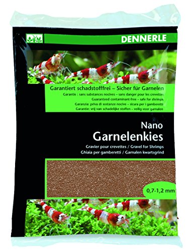 Dennerle Nano Garnelenkies | CO2 beständiger Aquarienkies | Geeignet für Garnelen und Krebse (Borneo Braun) von Dennerle