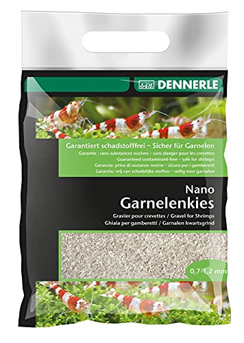 Dennerle Nano Garnelenkies | CO2 beständiger Aquarienkies | Geeignet für Garnelen und Krebse (Sunda Weiß) von Dennerle