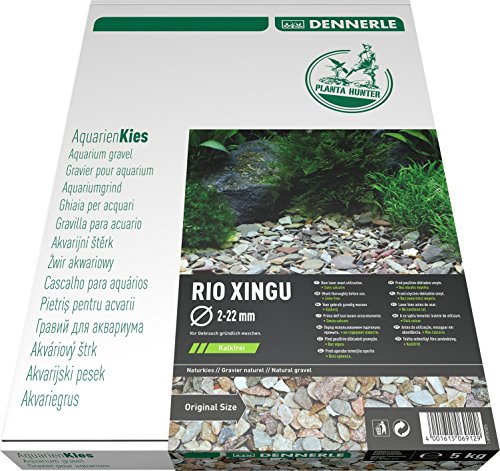 Dennerle Naturkies Plantahunter Rio Xingu 2-22 mm - Aquarienkies, Bodengrund fürs Aquarium von Dennerle