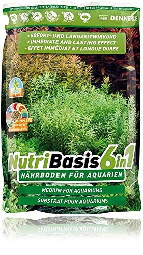 Dennerle NutriBasis 6 in 1 – Nährboden für Aquarien – für prächtigen Pflanzenwuchs 2,4 kg von Dennerle