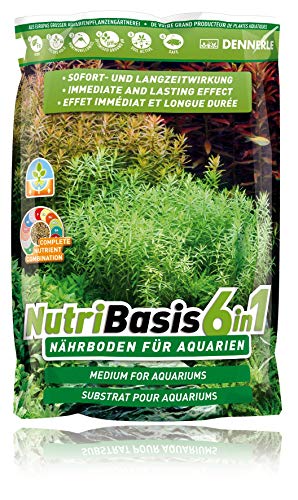 Dennerle NutriBasis 6 in 1 – Nährboden für Aquarien – für prächtigen Pflanzenwuchs 4,8 kg von Dennerle