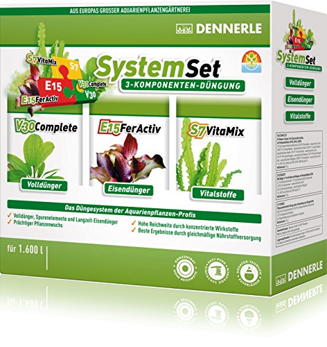 Dennerle Perfect Plant System Set 3-Komponenten Düngeystem für Aquarienpflanzen, Verschiedene Größen (1600 l) von Dennerle