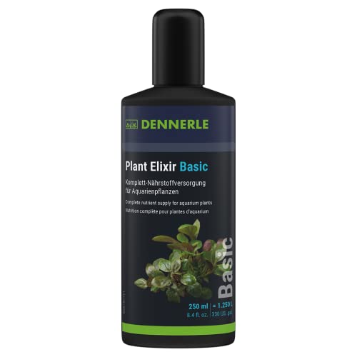 Dennerle Plant Elixir Basic, 250 ml - Komplett-Nährstoffversorgung für Aquarienpflanzen, Universaldünger für sattgrüne Blätter von Dennerle