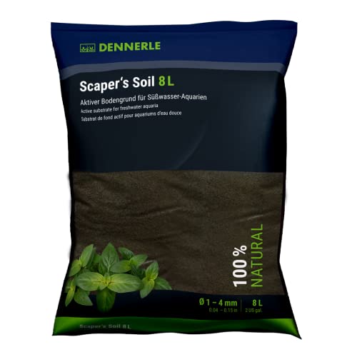 Dennerle Scaper's Soil Bodengrund 8 Liter - ideal für Aquascaping Aquarien von Dennerle