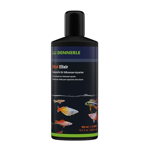 Dennerle Vital Elixir, 500 ml - Wasseraufbereiter mit wichtigen Vitaminen, Vitalstoffen und Spurenelementen, Schutz und Vitalität für Fische von Dennerle