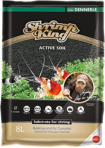 Dennerle Shrimp King Active Soil 8 Liter - Bodengrund für Garnelen und Aquascaping von Dennerle