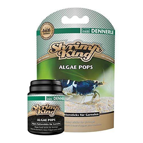 Shrimp King Algae Pops 40 g - sinkfähige Futtersticks aus Bio Sojakleie und wertvollen Algen von Dennerle