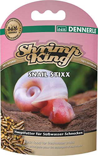 Shrimp King Snail Stixx 45g - Futter für Schnecken im Aquarium | Mit Calcium, Spinat und Kelp Algen von Dennerle