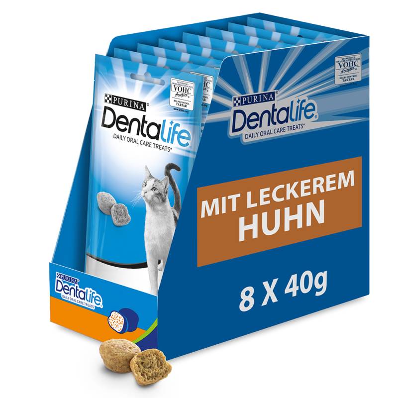 16 + 8 gratis! 24 x 40 g PURINA Dentalife Tägliche Zahnpflege-Snacks - mit Huhn von Dentalife