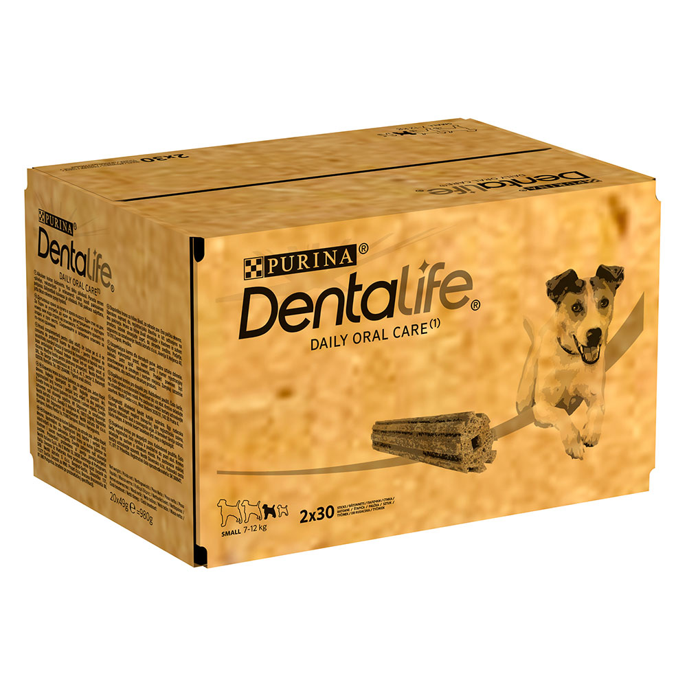 2 + 1 gratis! 3 x PURINA Dentalife Tägliche Zahnpflege-Snacks - für kleine Hunde - 180 Sticks von Dentalife