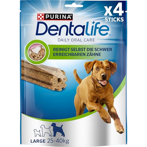 Dentalife Dentalife PURINA Dentalife Hunde-Zahnpflege-Snacks für kleine bis große Hunde, reduziert Zahnsteinbildung, 5er oder 6er Pack große Hunde, 6 x 142 g von Dentalife