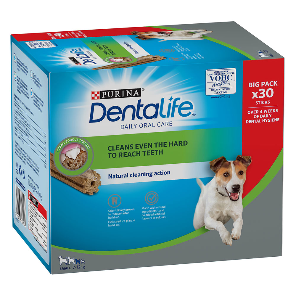 Purina Dentalife Zahnpflege-Snacks zum Sonderpreis! - für kleine Hunde 30 Sticks (10 x 49 g) von Dentalife