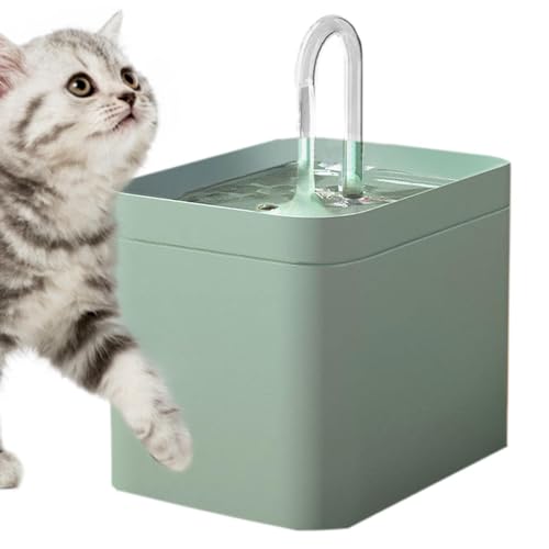 Deojtga Haustier Wasserspender | Leise Haustier Katze Wasserbrunnen - Katze Trinkbrunnen 1.5L Haustier Brunnen, Automatischer Wasserbrunnen für Katzen Vögel Hunde von Deojtga