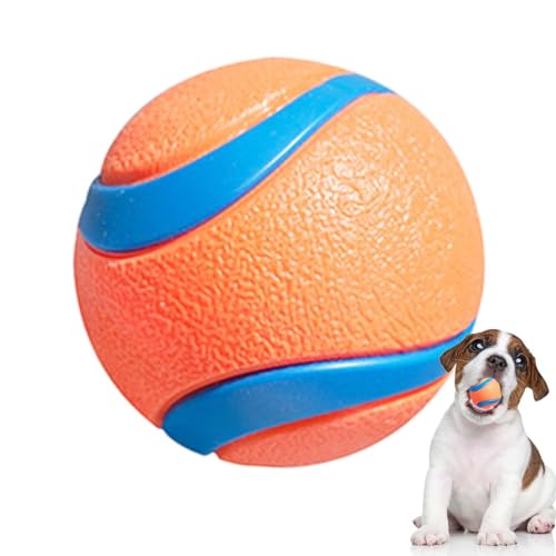Deojtga Hundeball, Ballspielzeug für Hunde,Interaktives Ballspielzeug für Hunde | Interaktives Spielzeug für Welpen im Freien, Solider elastischer Ball, bissfestes Welpenspielzeug, Heimtierbedarf für von Deojtga