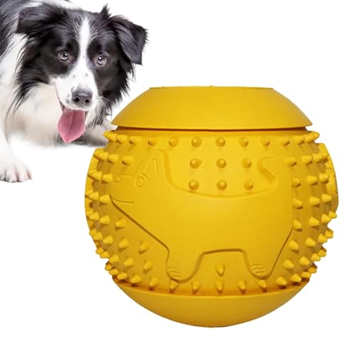 Deojtga Hundefutterball | Zahnreinigungsball Hund | Leckerli-Spender Hundespielzeug, kleine Hunde Welpenspielzeug, Hundezahnreinigungsbälle für kleine Hunde von Deojtga