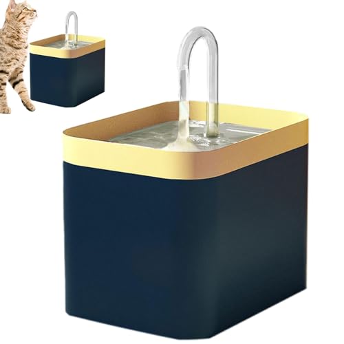 Deojtga Katzen-Wasserspender, automatischer Haustier-Wasserbrunnen, Katzen-Trinkbrunnen, 1,5 l, automatischer Wasserbrunnen für Katzen, Vögel, Hunde von Deojtga