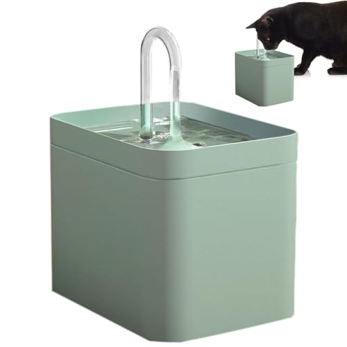 Deojtga Katzen Wasserspender | Haustier Automatischer Wasserbrunnen - 1.5L Katzenbrunnen Wassernapf, Wasserspender für Hunde, Hunde, Katzen, Katze Bewässerungsbedarf von Deojtga